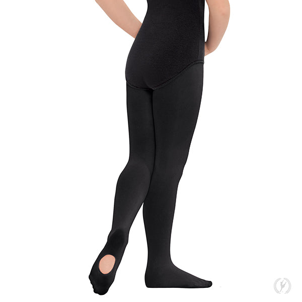 Eurotard Girls TRUE NON-RUN™ Microfiber Convertible Tights