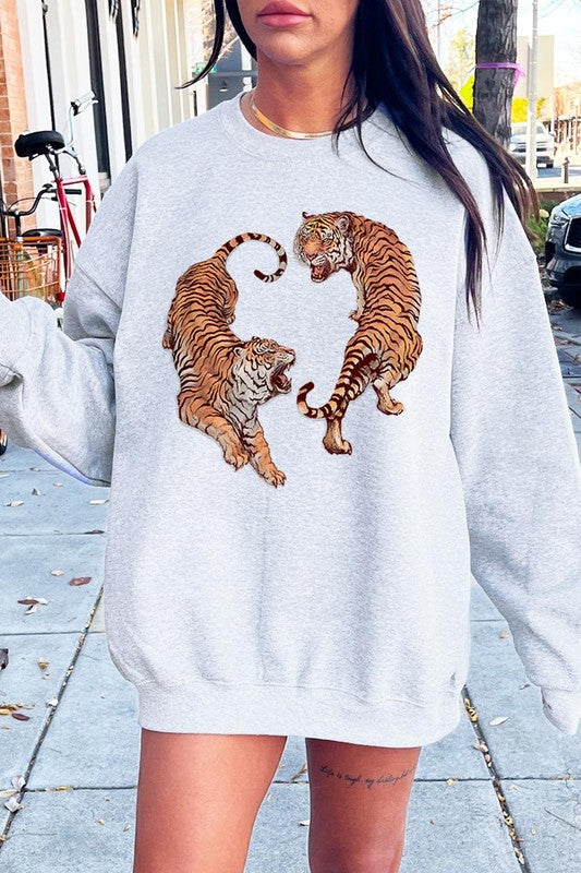 Tigers Graphic Fleece Sweatshirt