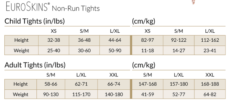 Eurotard Girls TRUE NON-RUN™ Microfiber Convertible Tights