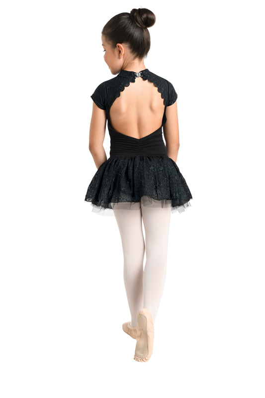 Cap Sleeve Skirted Leotard