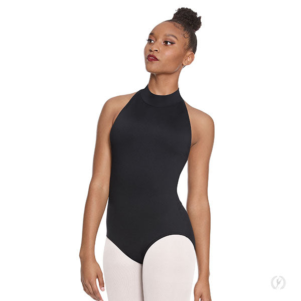 Womens Halter Mock Neck Leotard