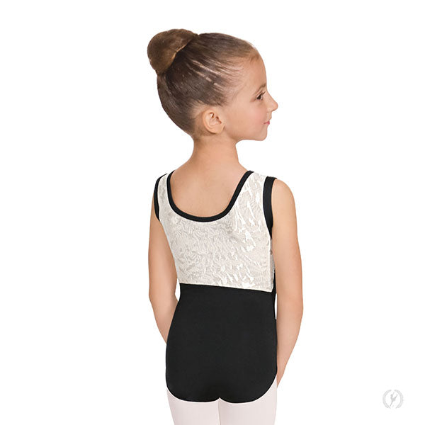 Girls Impression Mesh Back Tank Leotard