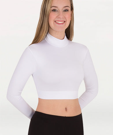 Long Sleeve Turtleneck Midriff Pull-Over