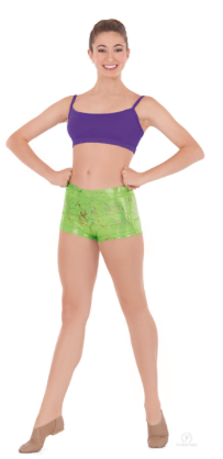 Adult Metallic Splatter Booty Shorts