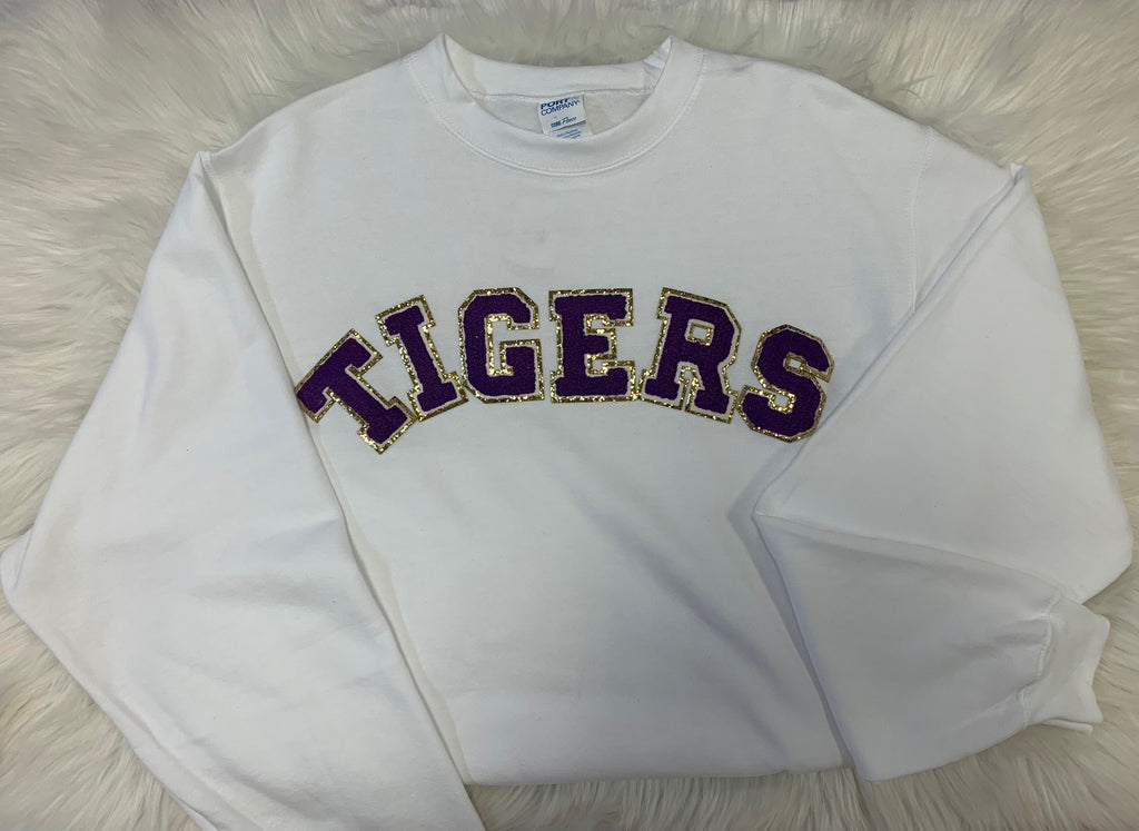 Chenille Patch TIGERS Sweatshirt