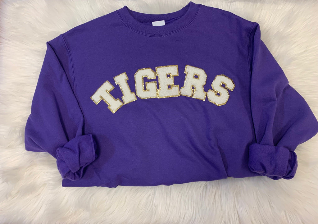 Chenille Patch TIGERS Sweatshirt