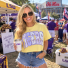 Lace & Lilacs Tigers Boxy Crop Tee