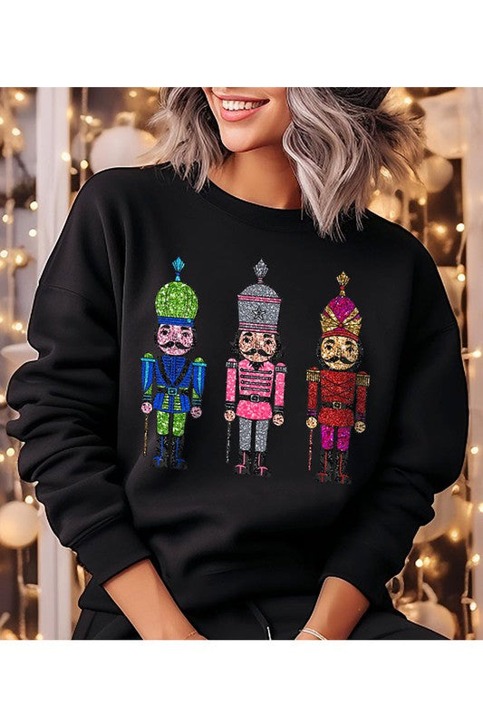 Sequin Nutcrackers Sweatshirt