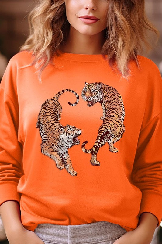 Tigers Graphic Fleece Sweatshirt