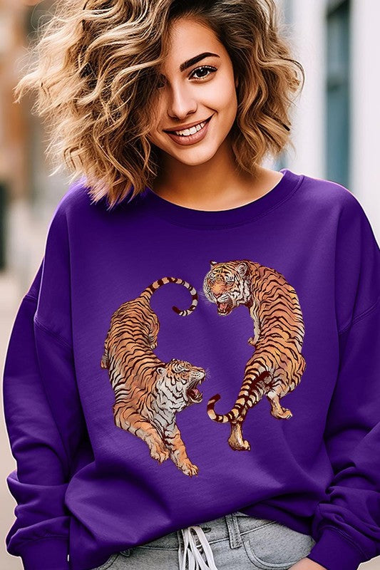 Tigers Graphic Fleece Sweatshirt