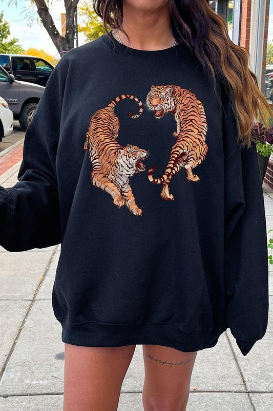 Tigers Graphic Fleece Sweatshirt