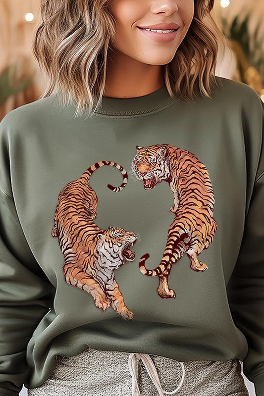 Tigers Graphic Fleece Sweatshirt