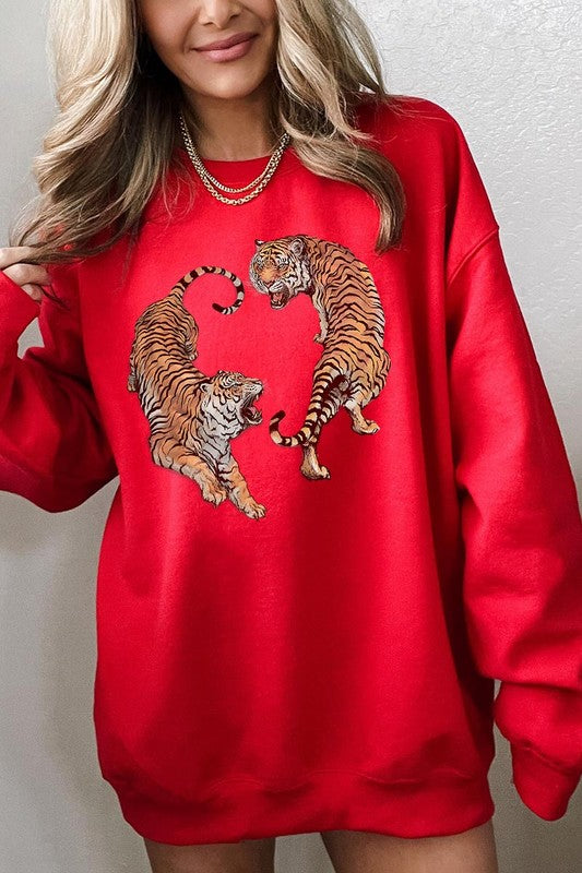 Tigers Graphic Fleece Sweatshirt