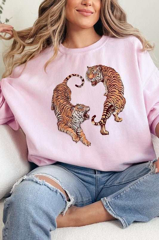 Tigers Graphic Fleece Sweatshirt