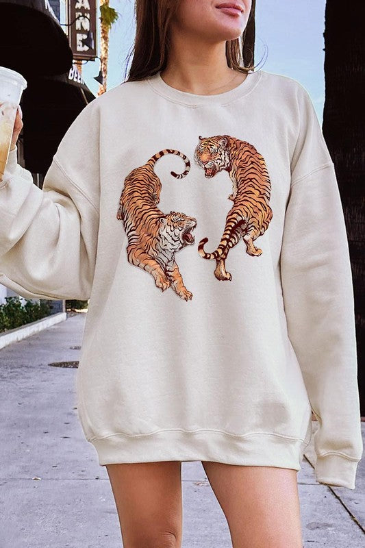 Tigers Graphic Fleece Sweatshirt