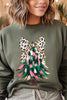 Faux Glitter Colorful Christmas Tree Sweatshirts