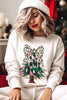 Faux Glitter Colorful Christmas Tree Sweatshirts