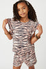 Tiger Print Ruffle Tank