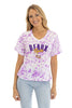 LSU Floral Dye Tee