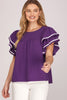 Ruffle Sleeve Gameday Top