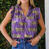 Tiger Sequin Flutter Sleeve