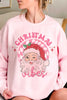 PINK CHRISTMAS VIBES Graphic Sweatshirt