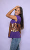 Wrap-Around Tiger Women's Sequin V-Neck