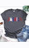 America Red White Blue Graphic Tee