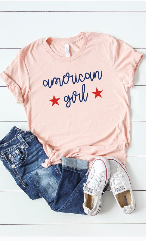 American Girl Plus Size Graphic Tee