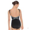 Womens Angled Slate Tank Open Back Leotard