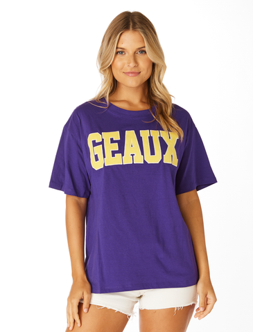 The LSU Sequin Puff Sleeve Shirt