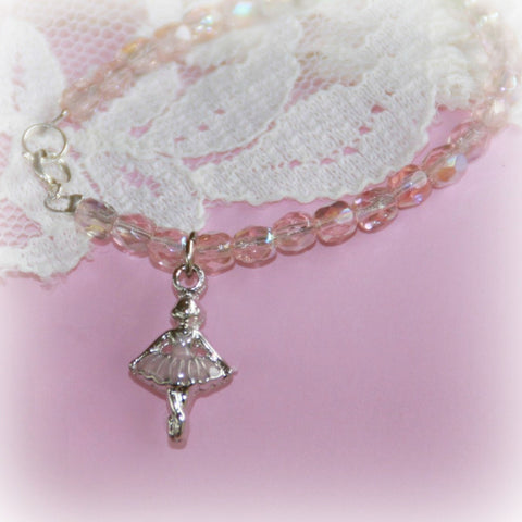 Ballet Shoes & Crystal Necklace
